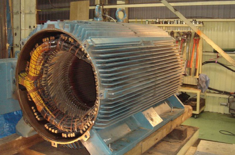 Stator rewinding