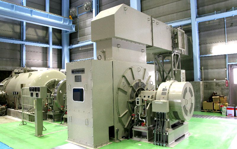 Horizontal-Type Hydric Turbine Generators