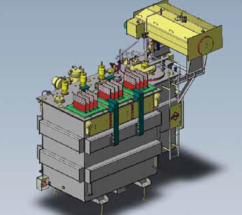 Top cover mount / 3-phase in-line configuration