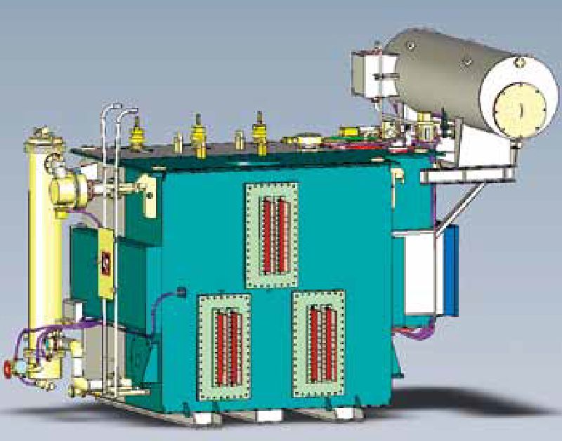 Side tank mount / 3-phase triangular configuration