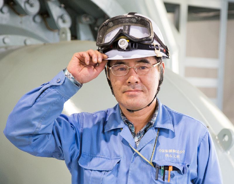 Mr. Fuminori Asaishi, an engineer at the Akita office of DOWA Holdings