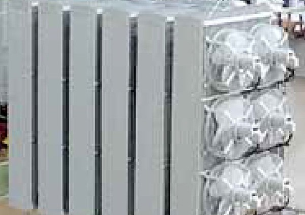 油入風冷式 パネル形放熱器＋冷却ファン